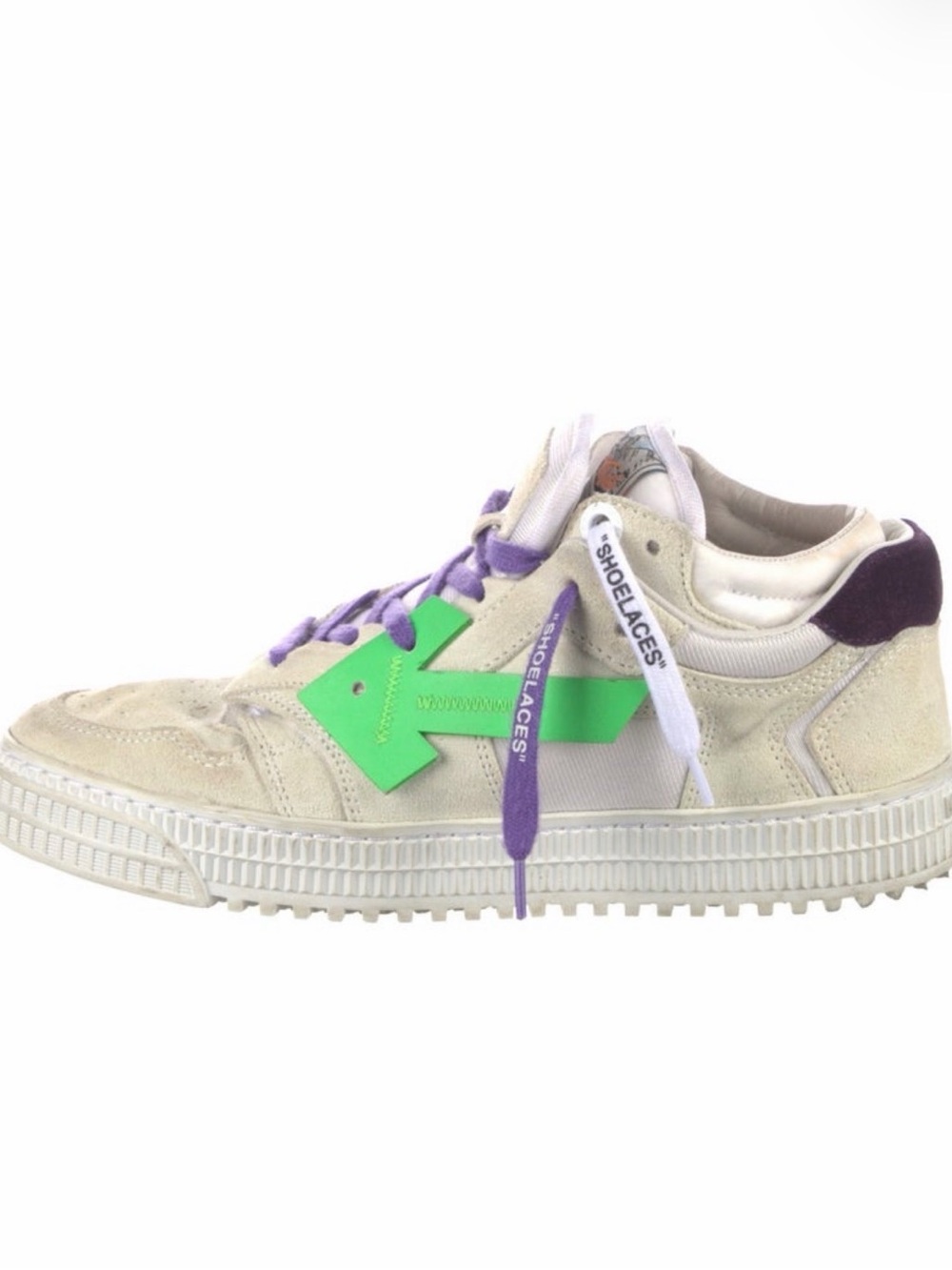 Off-White White and Purple Off Court 3.0 Sneakers W 8 -AX1M